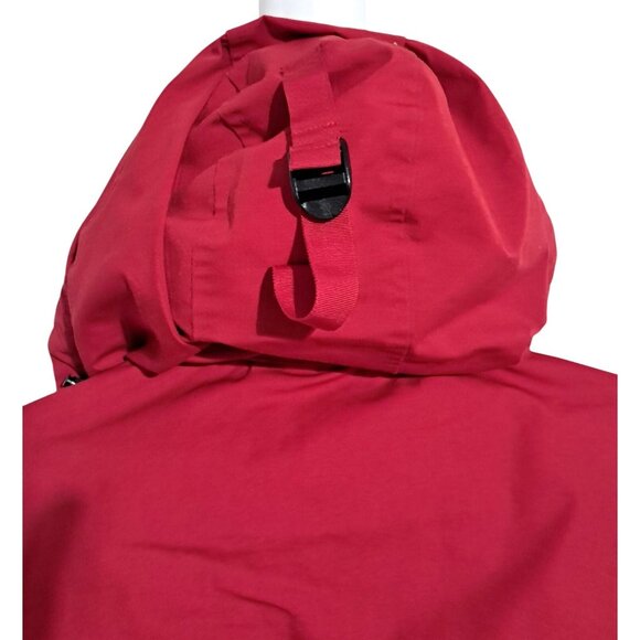 Tommy Hilfiger Mens Red Hooded Bomber Jacket Size S Quilted Insulated Water-Resi - Picture 9 of 16